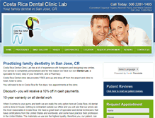 Tablet Screenshot of dentalcliniclabcostarica.com